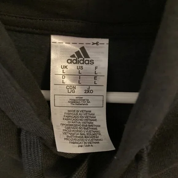 Women Adidas Hoodie Size Large Black Camo - Picture 2 of 4